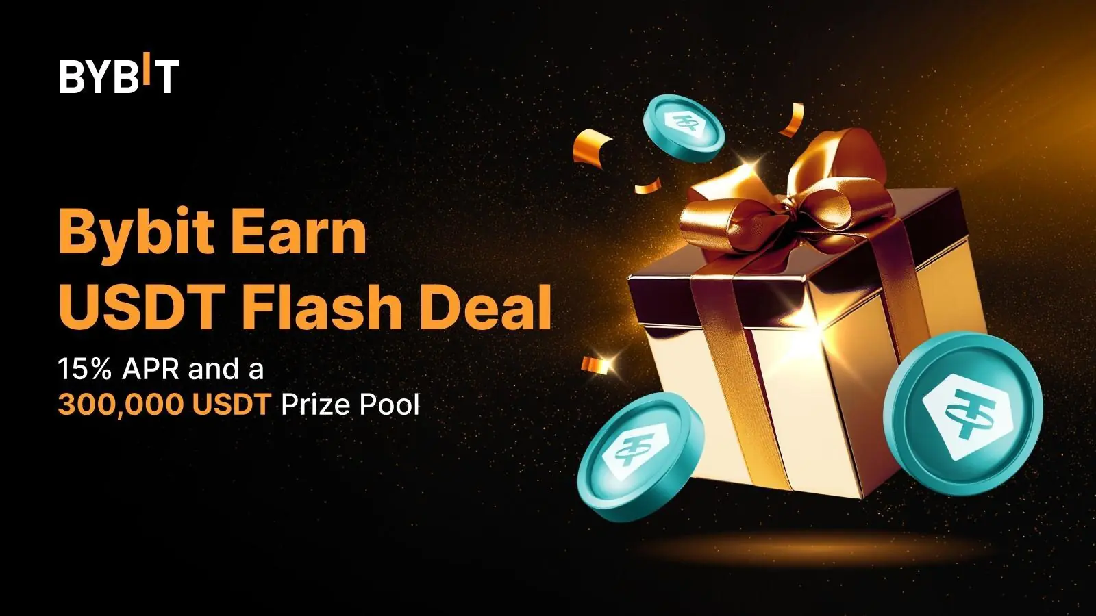 Bybit’s USDT Flash Deal Unlock 15 APR and a Shot at 300,000 USDT Rewards